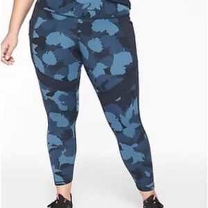 Athleta Camo Blue Leggings